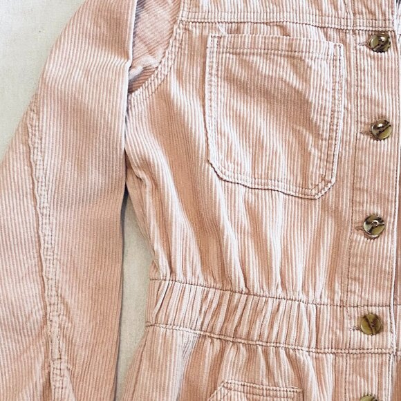Celebrity Pink cordoroy jumpsuit Medium pink utility streetwear casual comfort - Picture 6 of 13